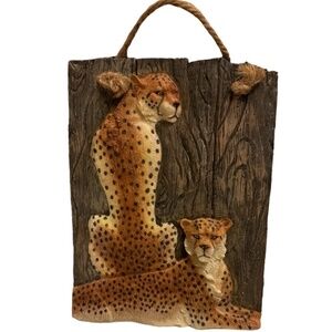 Cheetah Couple 3D Wall Art Safari Decor
